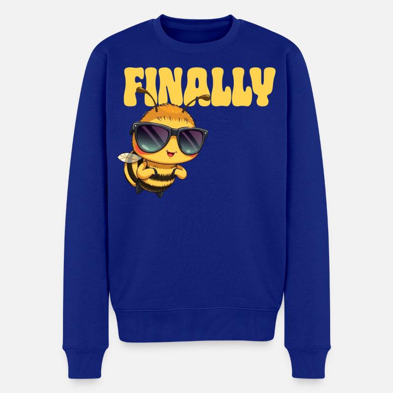 Biene - Männer Premium Bio Pullover - Royalblau