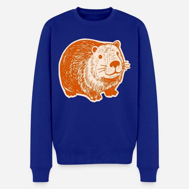 Capybara - Mignons capybaras - Pull Premium bio Homme - bleu roi