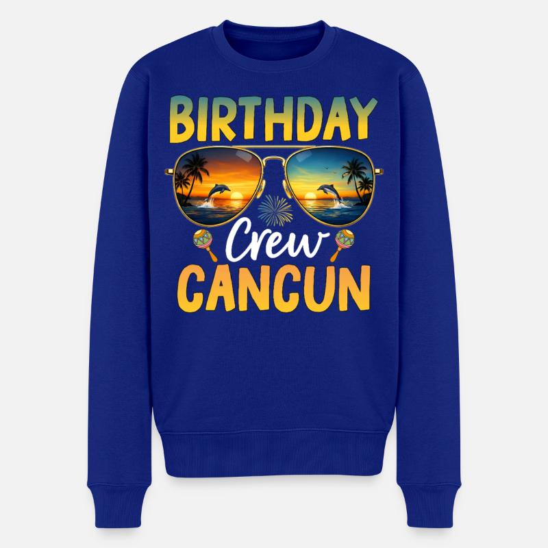 Équipe d’anniversaire Cancún - Pull Premium bio Homme - bleu roi