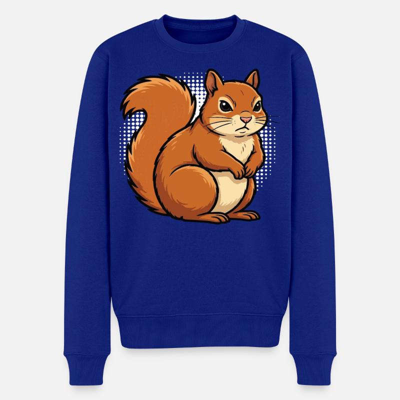 Eichhörnchen Eichhorn Eichhörnchenliebhaber Nager - Männer Premium Bio Pullover - Royalblau