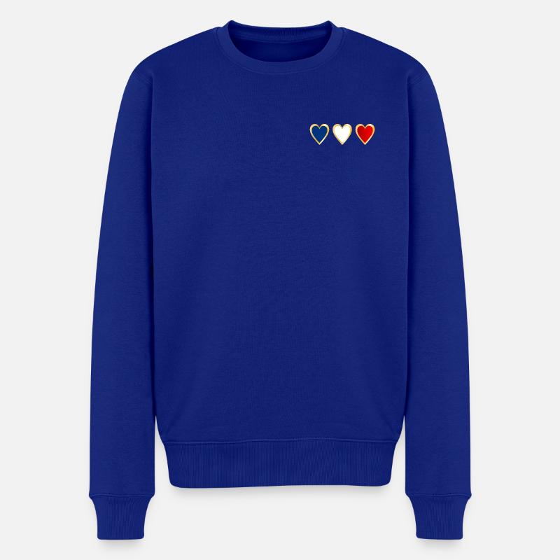 France Drapeau - Pull Premium bio Homme - bleu roi