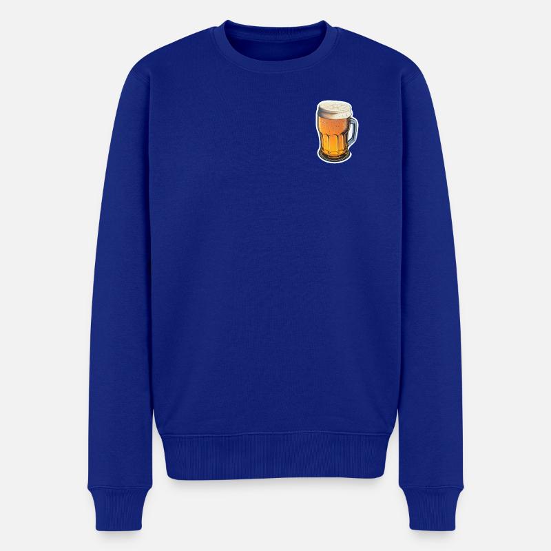 Bière - Pull Premium bio Homme - bleu roi