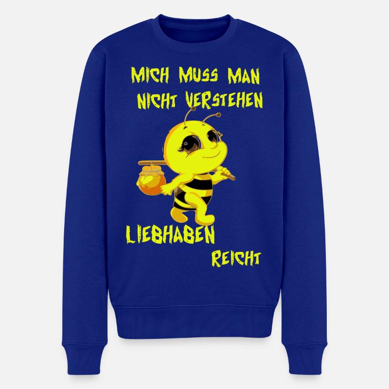 Süße Bienchen - Männer Premium Bio Pullover - Royalblau