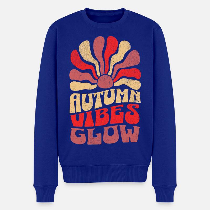Autumn Vibes Glow - Männer Premium Bio Pullover - Royalblau