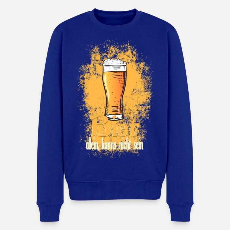 Dicton du verre de bière - Pull Premium bio Homme - bleu roi