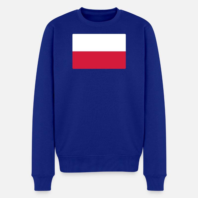 Polen -Flagge: Stolz tragen! - Männer Premium Bio Pullover - Royalblau