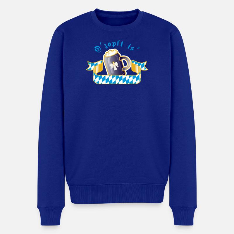 O'zapft is' - Männer Premium Bio Pullover - Royalblau