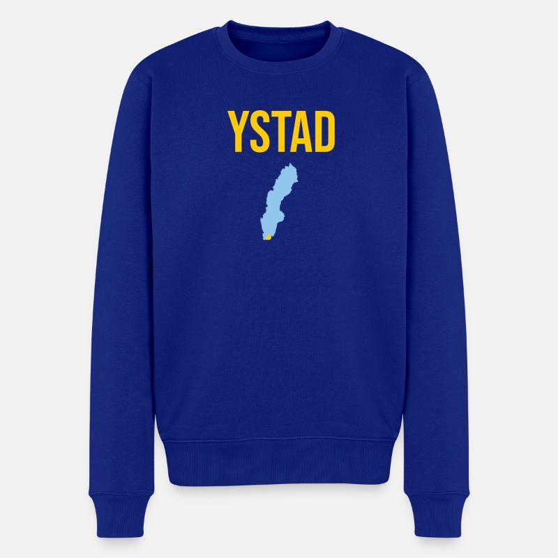 Ystad Südschweden Souvenir Ystad - Männer Premium Bio Pullover - Royalblau