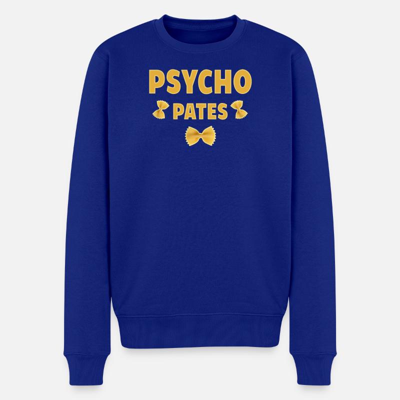 Design Pasta Psycho Fun - Pull Premium bio Homme - bleu roi