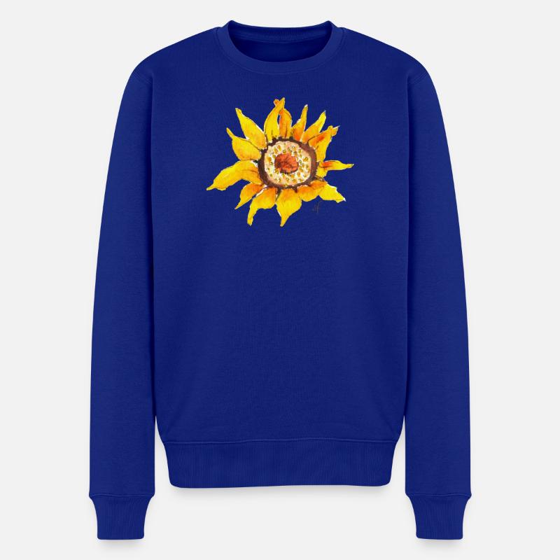 Tournesol - Pull Premium bio Homme - bleu roi