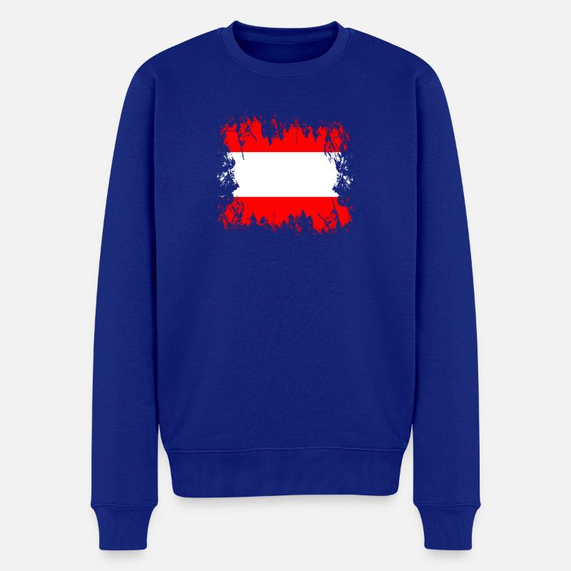 L'Autriche - Pull Premium bio Homme - bleu roi