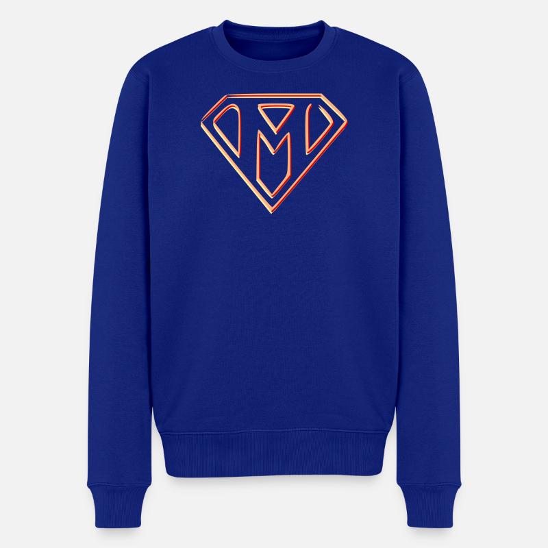 Stilisiertes Macht-Emblem - Männer Premium Bio Pullover - Royalblau