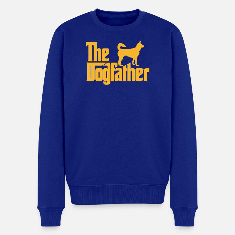 the Dogfather Hund - Männer Premium Bio Pullover - Royalblau