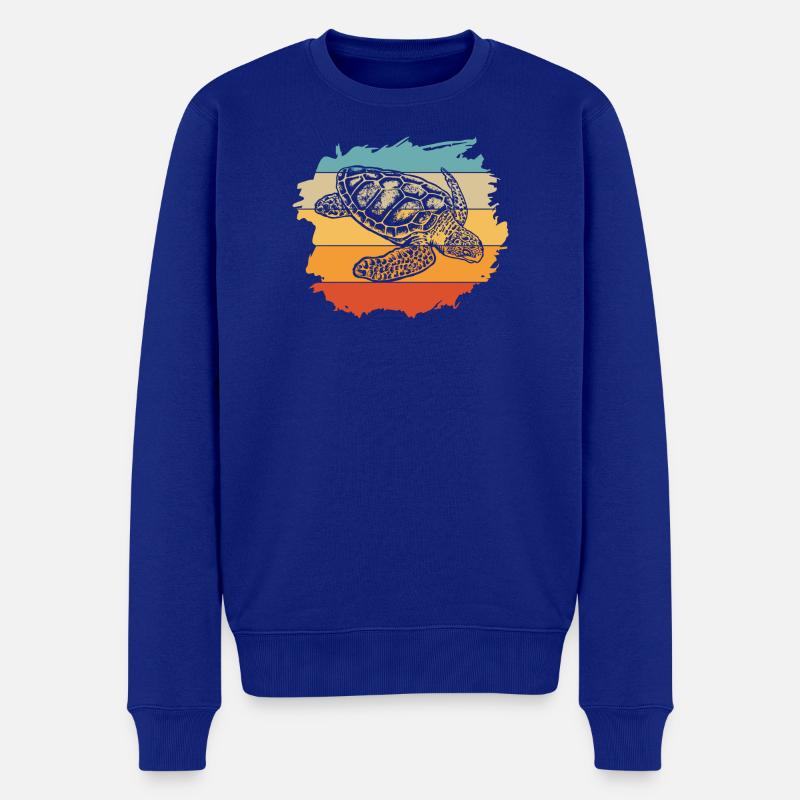 Schildkröte - Männer Premium Bio Pullover - Royalblau