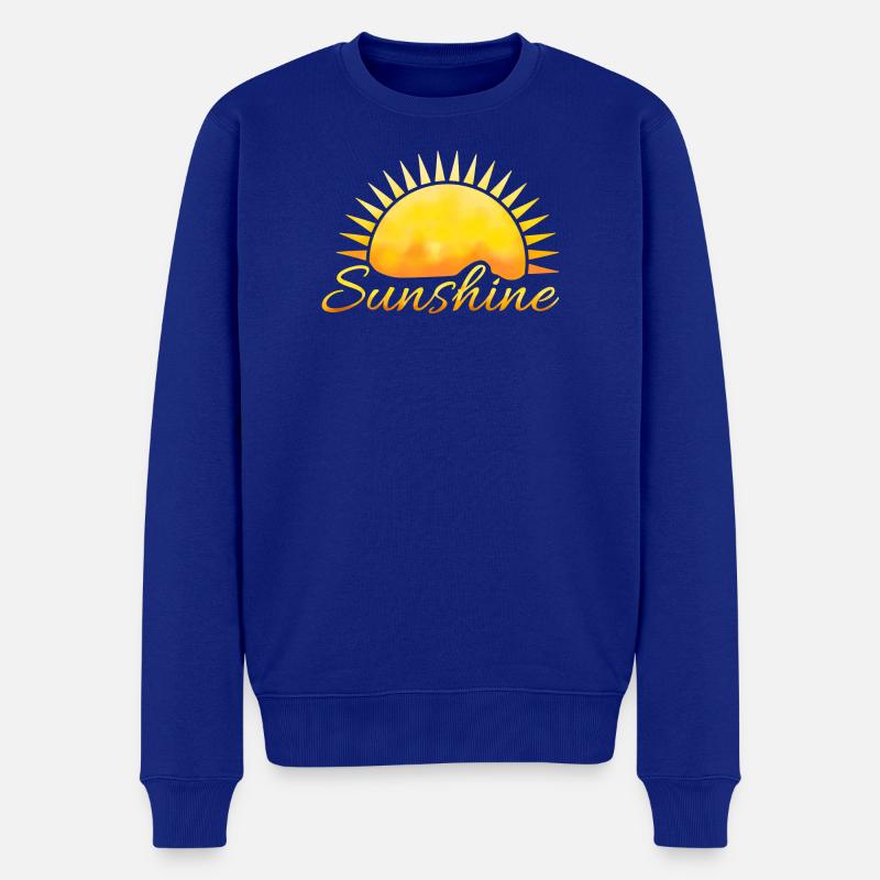 Sonnenschein - Männer Premium Bio Pullover - Royalblau