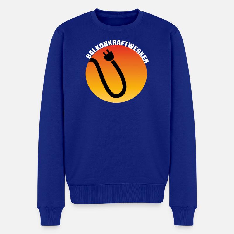 Balkonkraftwerk Plug Icon - Männer Premium Bio Pullover - Royalblau