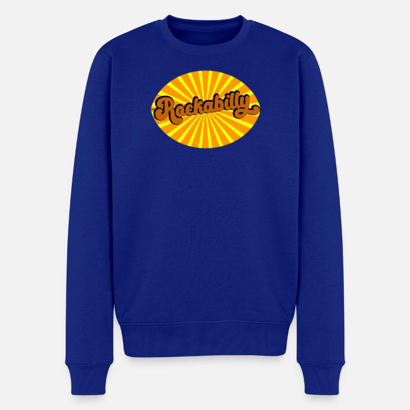 Rockabilly Vibes Retro - Männer Premium Bio Pullover - Royalblau