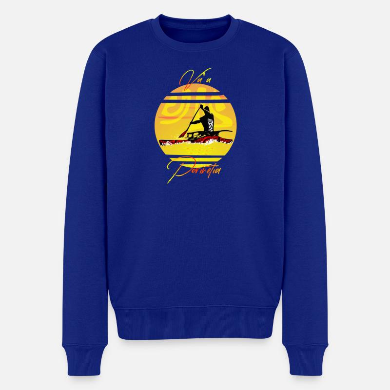 VA'A PORINETIA - Pull Premium bio Homme - bleu roi