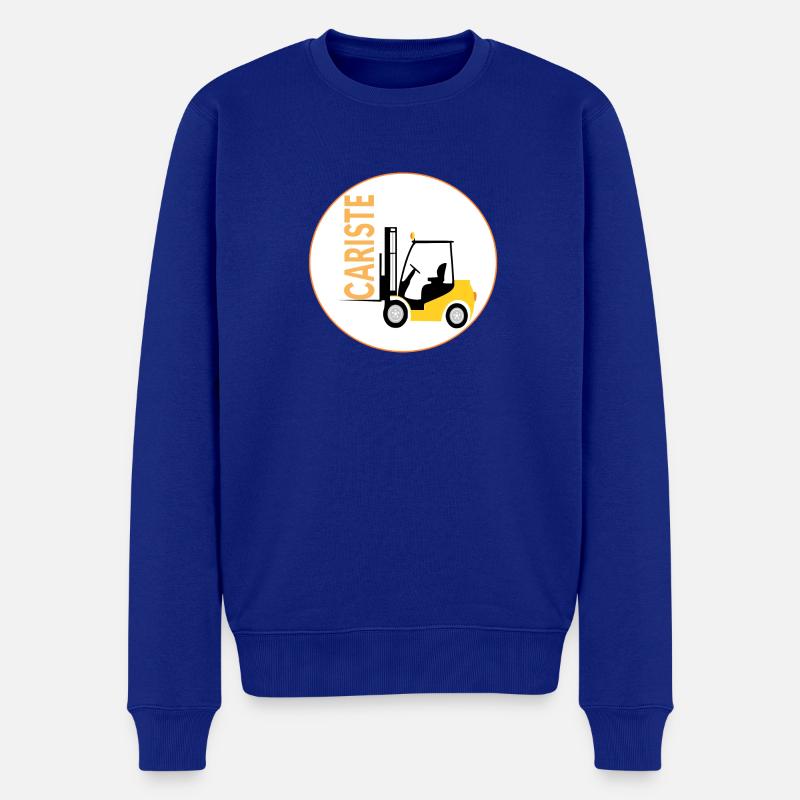 cariste - Pull Premium bio Homme - bleu roi