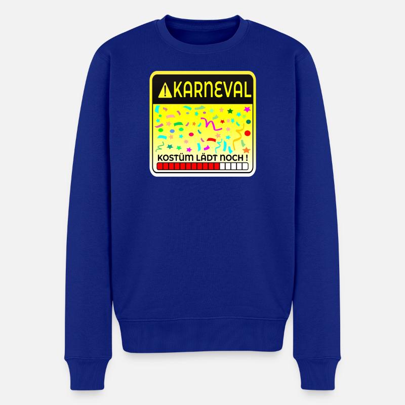 KARNEVALSKOSTÜME LUSTIG - COMPUTER - Männer Premium Bio Pullover - Royalblau