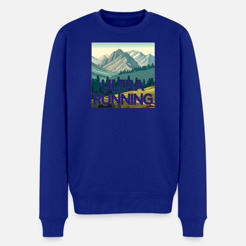 Ultra en cours d’exécution - Pull Premium bio Homme - bleu roi