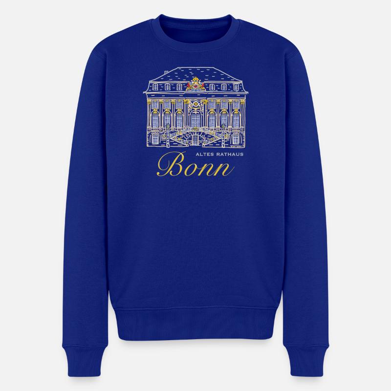 Altes Rathaus Bonn - Männer Premium Bio Pullover - Royalblau