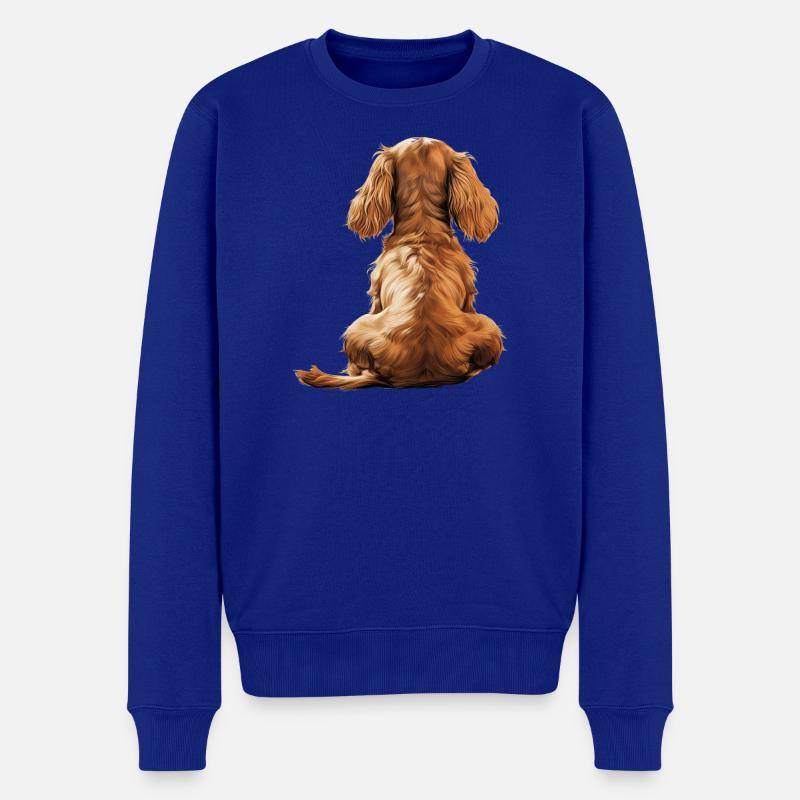 Cocker Épagneul - Pull Premium bio Homme - bleu roi