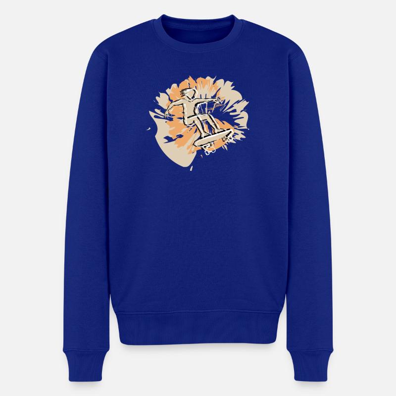 Style de skateboard - Pull Premium bio Homme - bleu roi