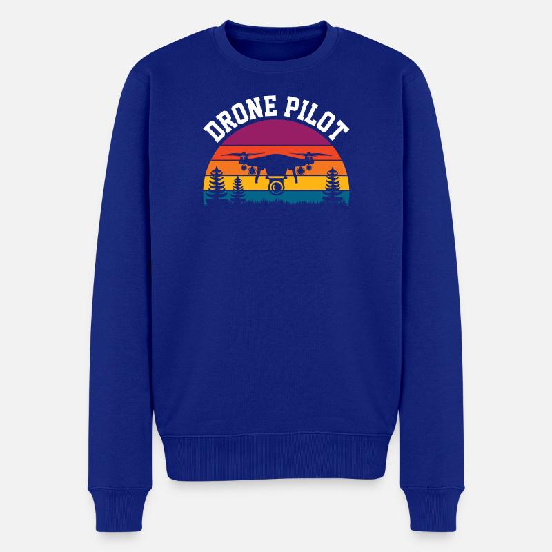 Pilote de drone - Pull Premium bio Homme - bleu roi