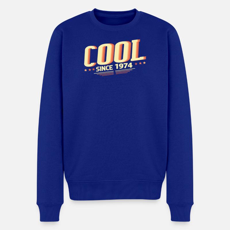 Cool depuis 1974 - Pull Premium bio Homme - bleu roi