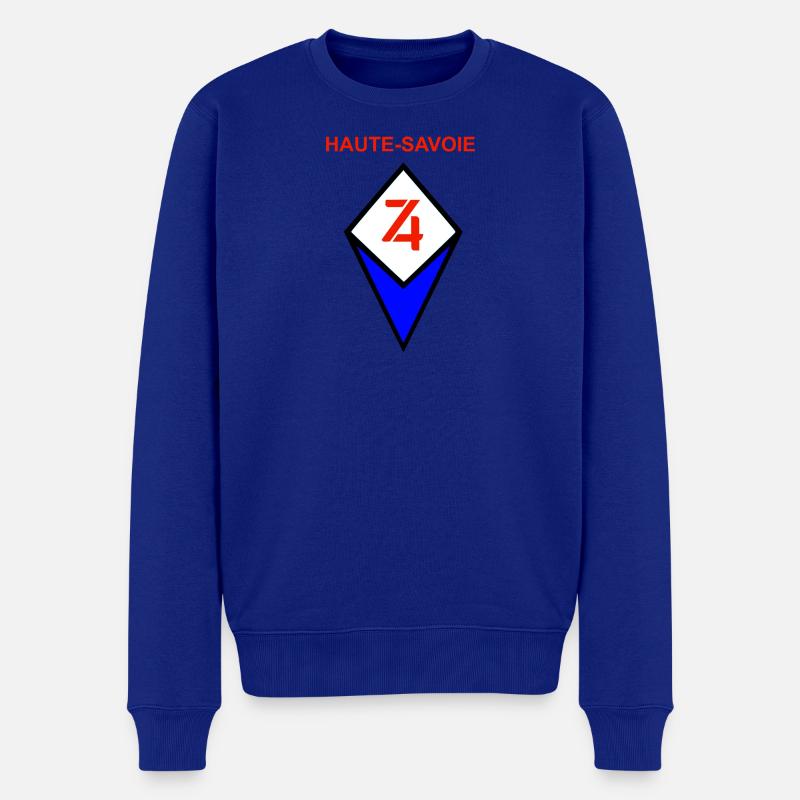 Haute-Savoie - Männer Premium Bio Pullover - Royalblau