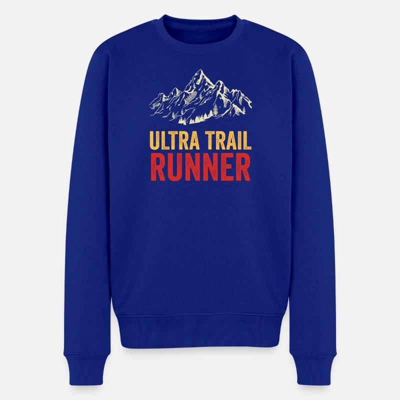 Ultra-Trailrunner - Männer Premium Bio Pullover - Royalblau