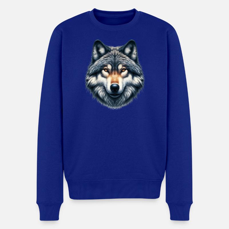 Loup - Pull Premium bio Homme - bleu roi