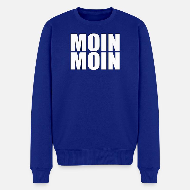 LUNE LUNAIRE - Pull Premium bio Homme - bleu roi