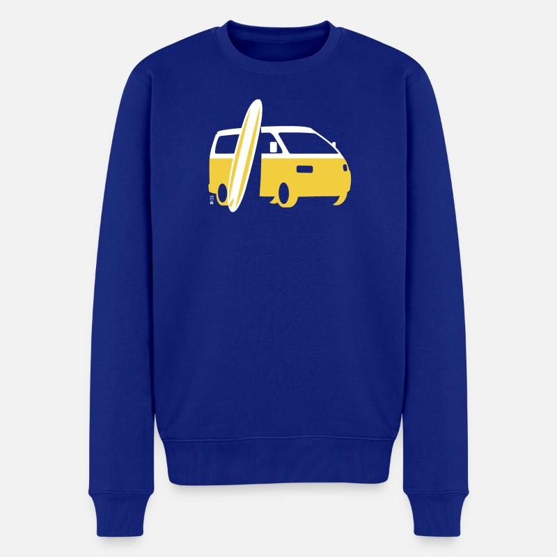Vanlife & Surf - Pull Premium bio Homme - bleu roi