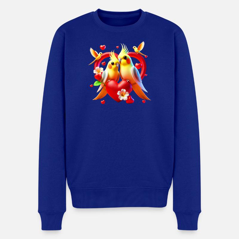 Cœur de nymphe (03) - Pull Premium bio Homme - bleu roi
