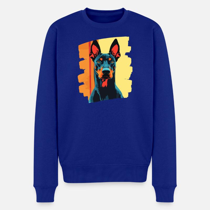 Doberman - Pull Premium bio Homme - bleu roi