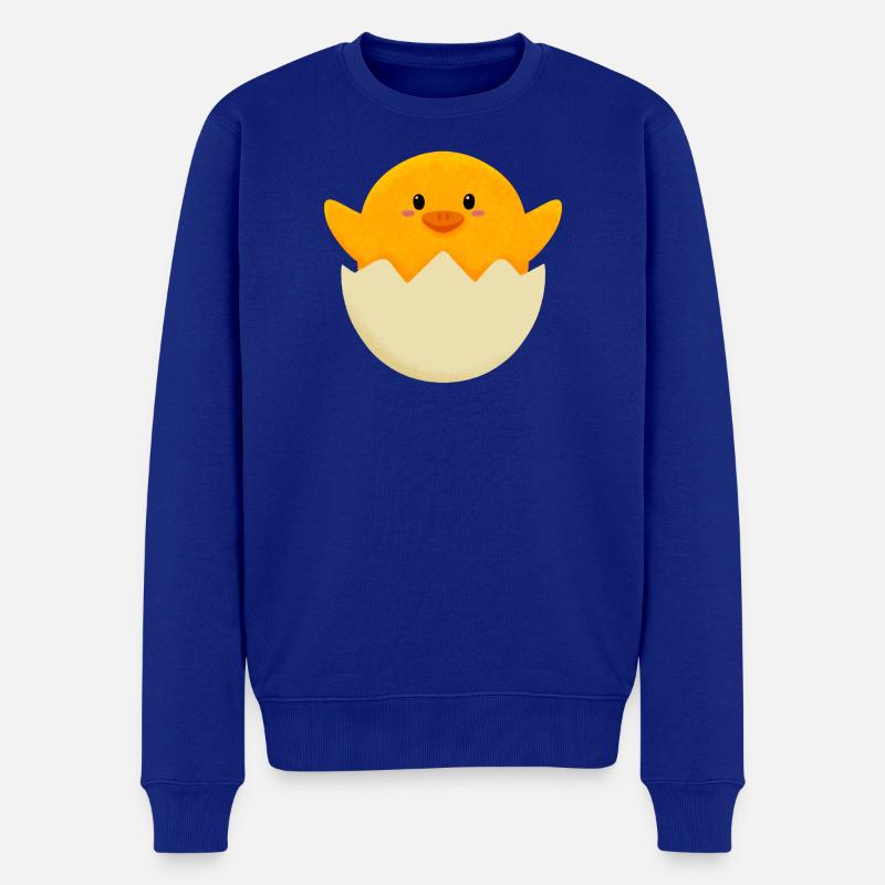 Ostern Küken in Ei - Männer Premium Bio Pullover - Royalblau