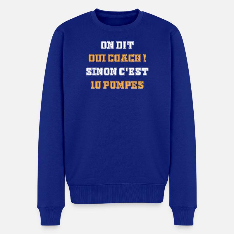 Motivation - Männer Premium Bio Pullover - Royalblau