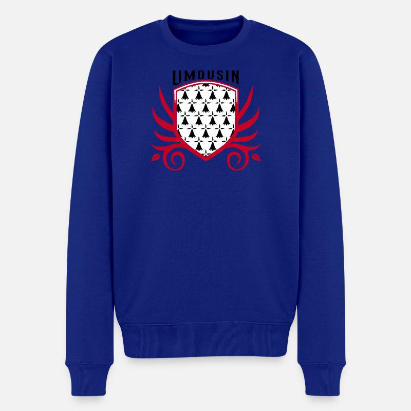 Limousin - Pull Premium bio Homme - bleu roi