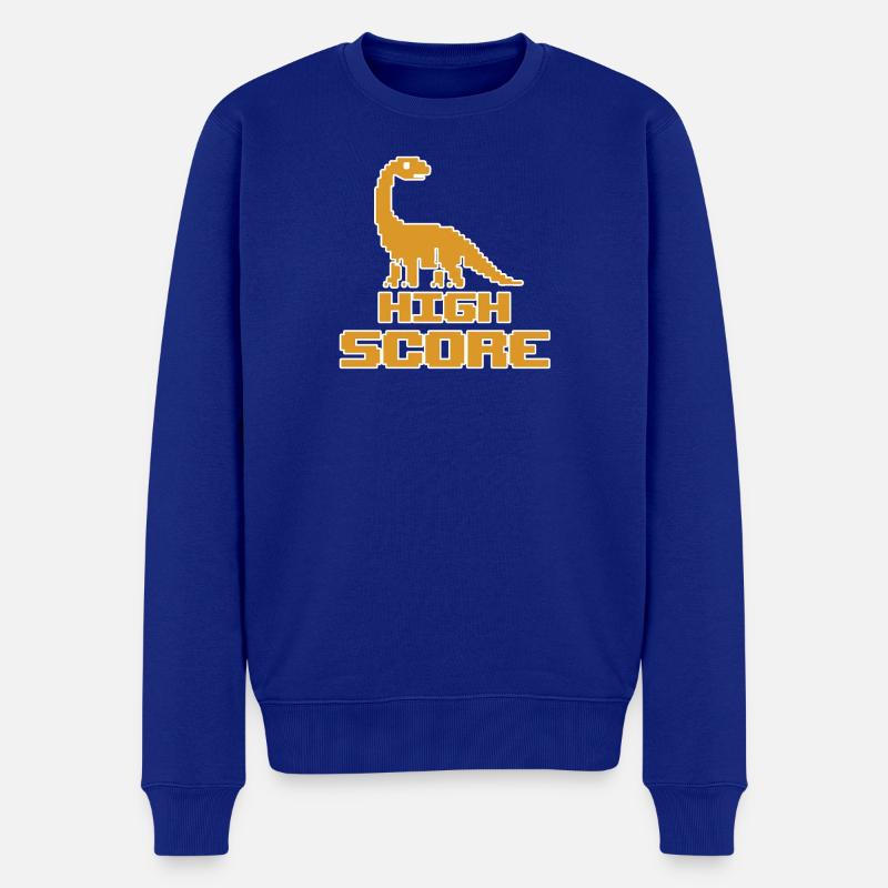 HOHES BEWERTUNGSERGEBNIS - Männer Premium Bio Pullover - Royalblau