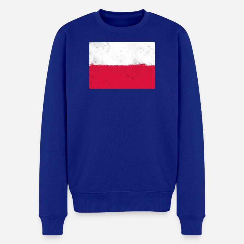 Drapeau polonais - Pull Premium bio Homme - bleu roi