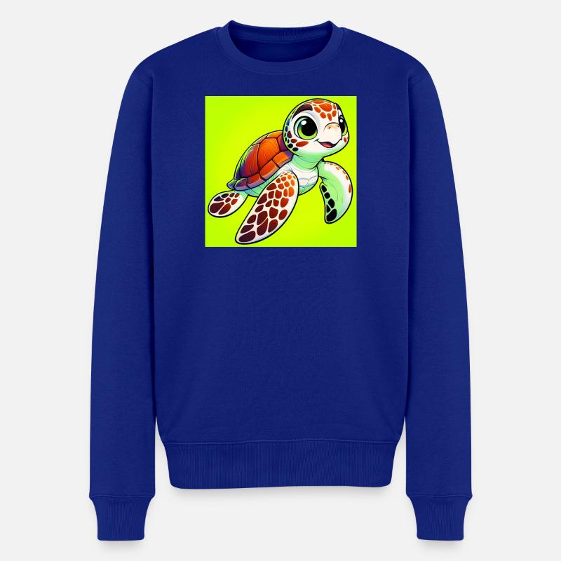 Schildkröte - Männer Premium Bio Pullover - Royalblau