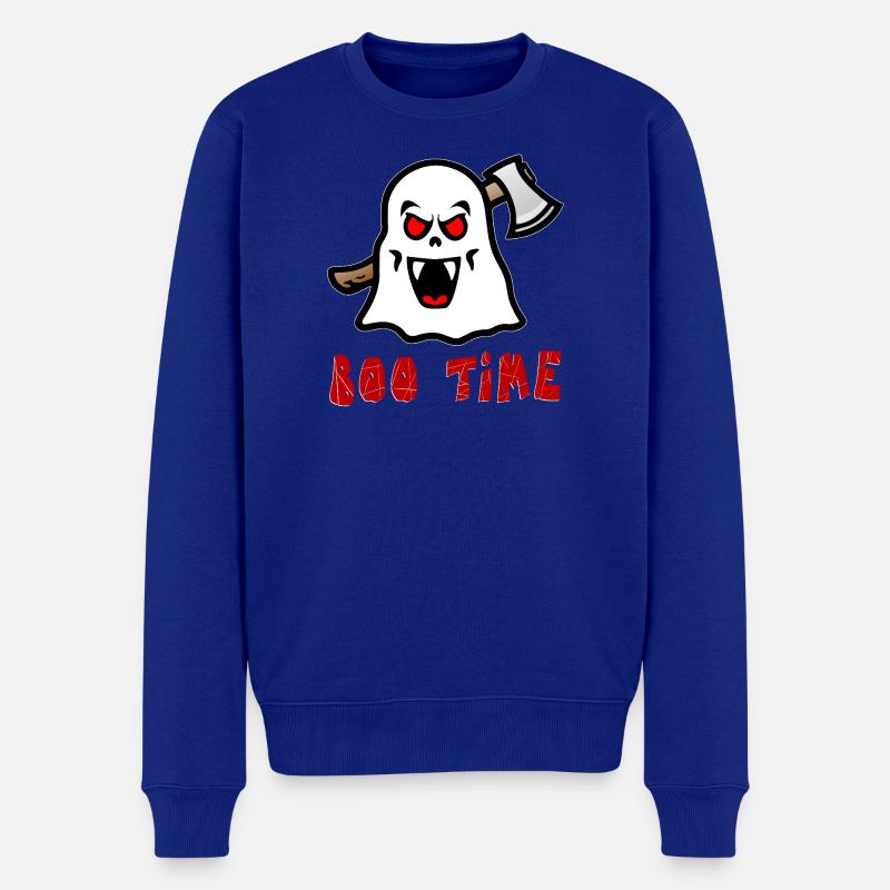 Boo Time Gespenst - Männer Premium Bio Pullover - Royalblau