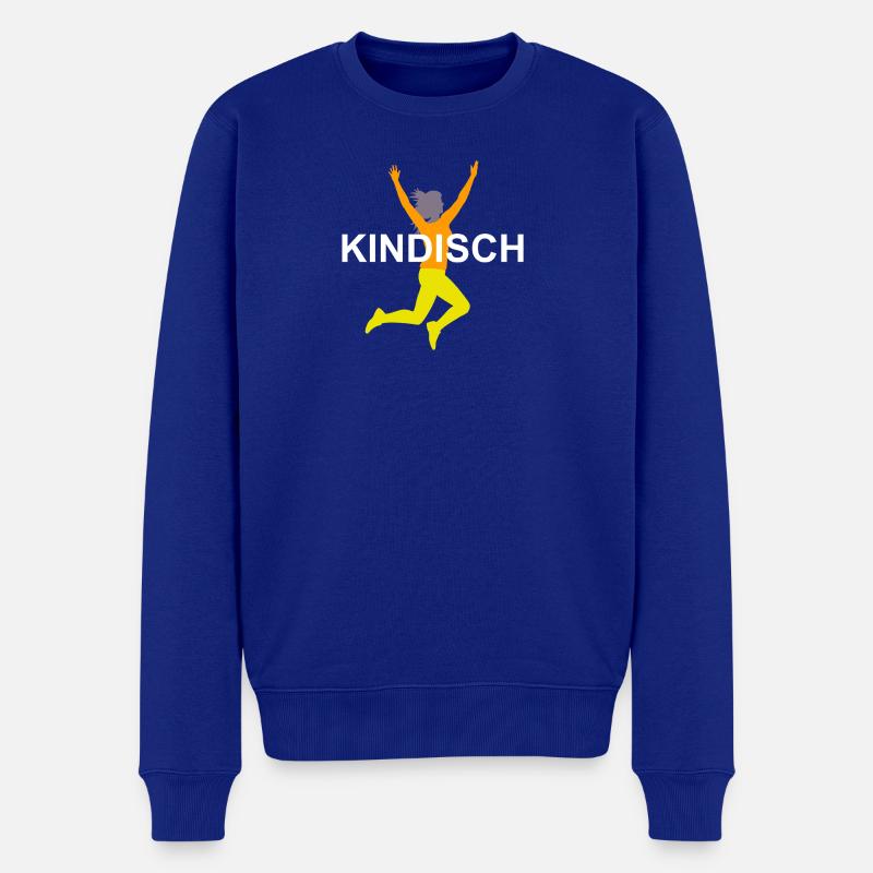 Sportlich - Männer Premium Bio Pullover - Royalblau