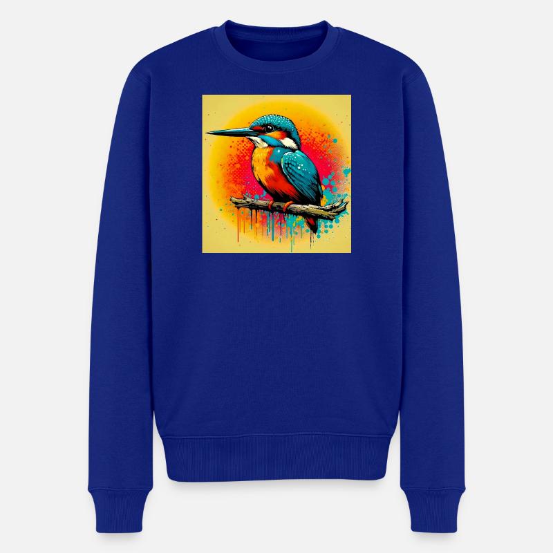 martin-pêcheur - Pull Premium bio Homme - bleu roi