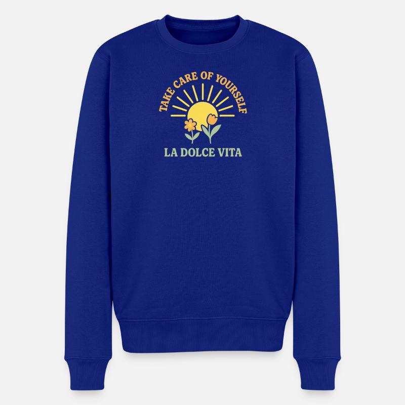 Shine Bright Grow Free - Männer Premium Bio Pullover - Royalblau