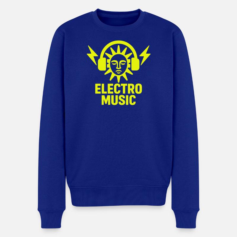 Electro Music Fan - Männer Premium Bio Pullover - Royalblau