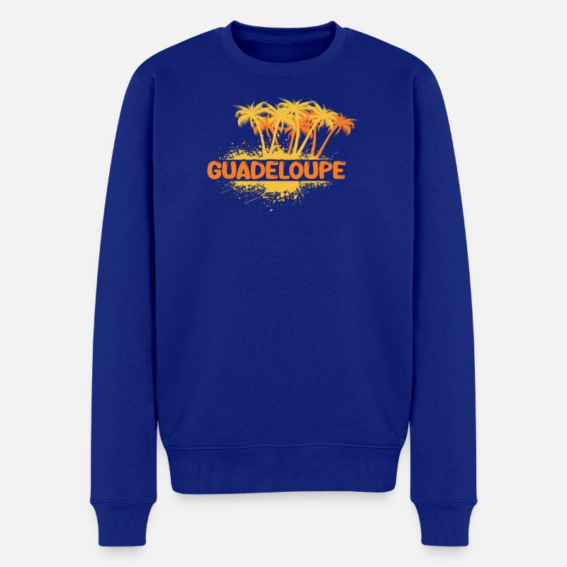 Geschenk für Guadeloupe - Männer Premium Bio Pullover - Royalblau