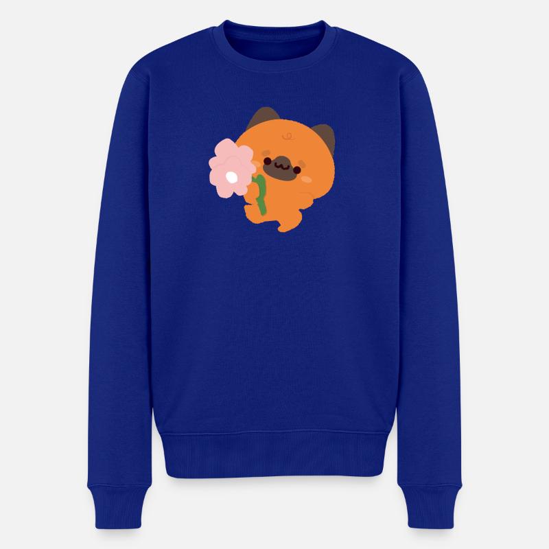 Romantischer Deutscher Schäferhund Welpe - Männer Premium Bio Pullover - Royalblau